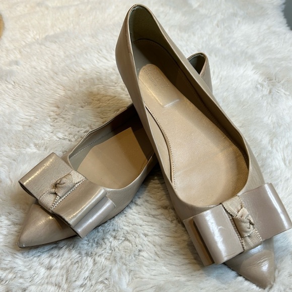 J. Crew Collection Shoes - J. Crew Collection Nude Beige Flats Leather SZ 9